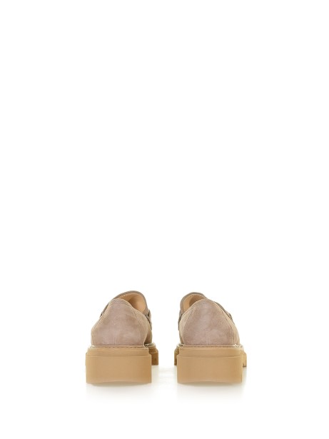 Mocassino in suede e fondo gomma