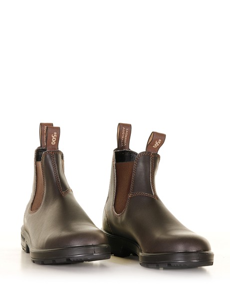 Stivaletto in pelle marrone