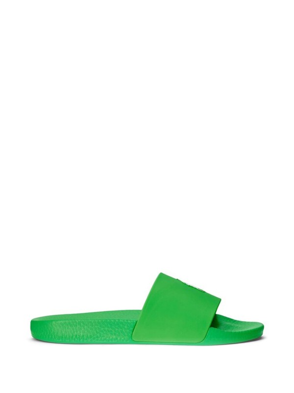 Rubber slipper with logo