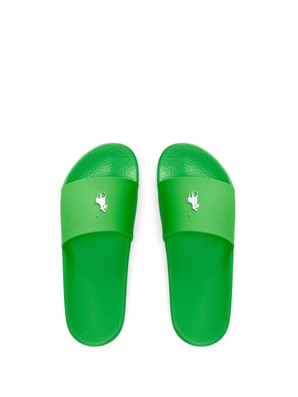 Rubber slipper with logo
