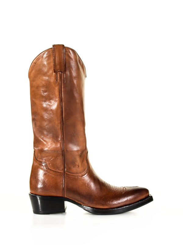 Leather Texan boot Leather Texan boot