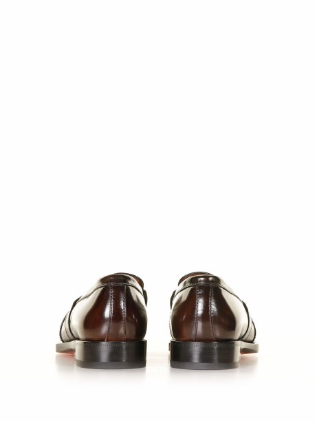 Loafer in brown leather