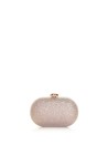Glittery jewel clutch bag with shoulder strap