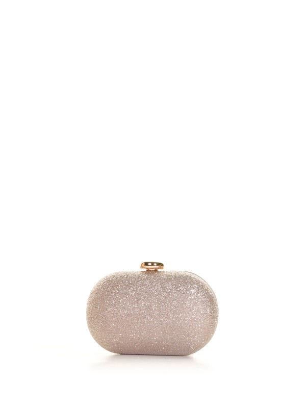 Glittery jewel clutch bag with shoulder strap