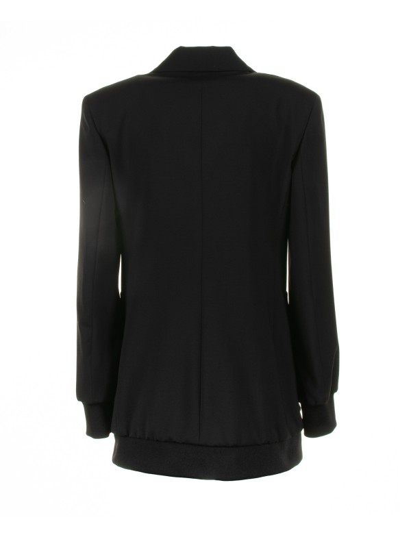 Odeon single-breasted jacket in black