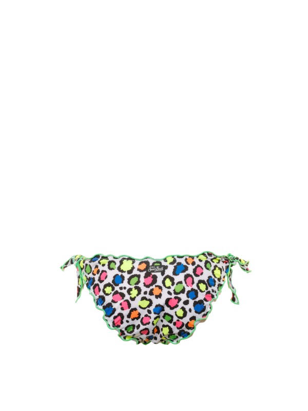 Multicolored leopard-print sea briefs