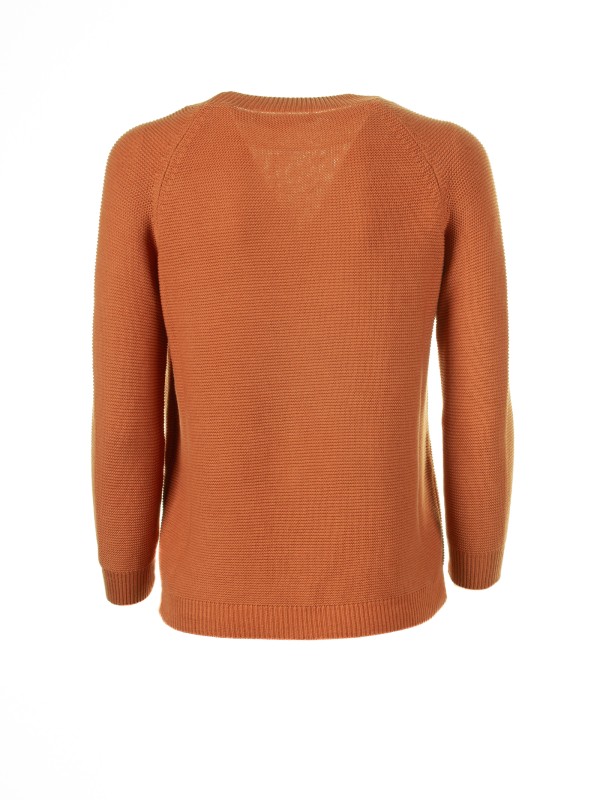 Soft orange cotton sweater