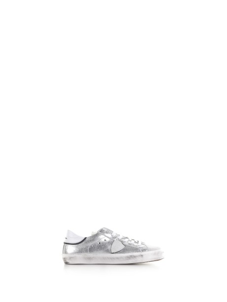 PRSX silver leather sneaker