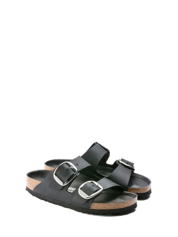 Ciabatta Arizona Big Buckle in pelle oliata