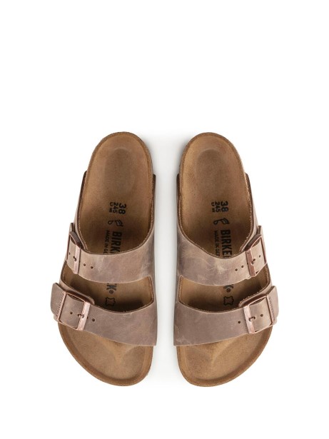 Arizona tobacco slipper in oiled leather