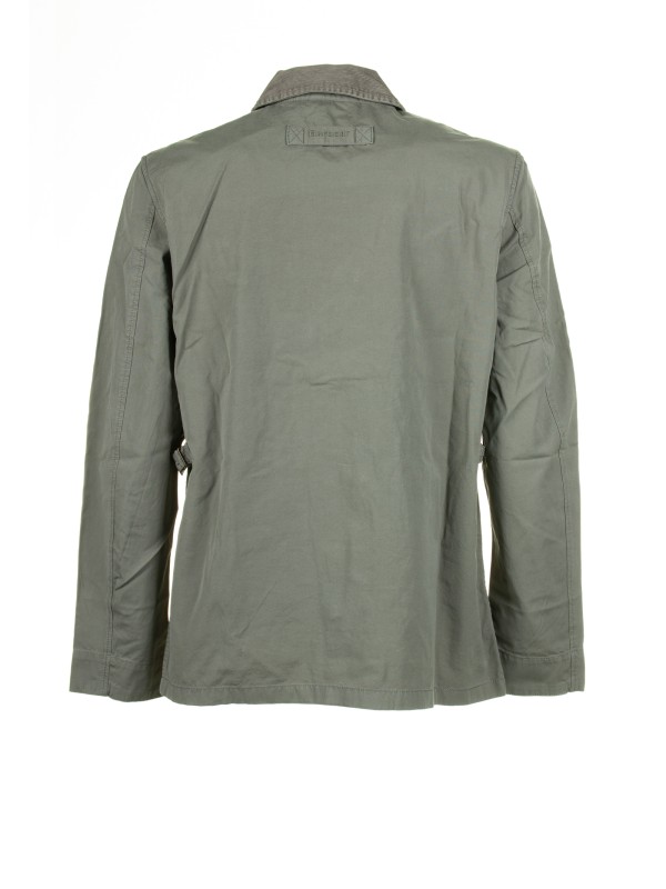 Cotton jacket with pockets and buttons