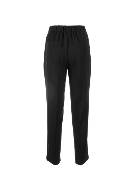 Black elastic trousers