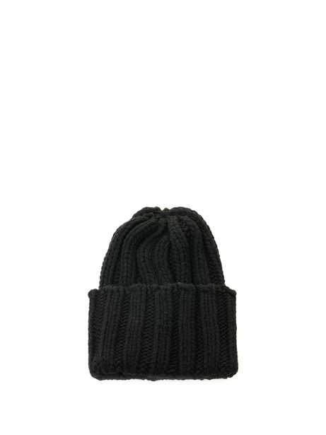 Black cashmere beanie