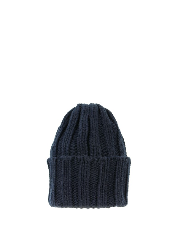 Navy cashmere beanie