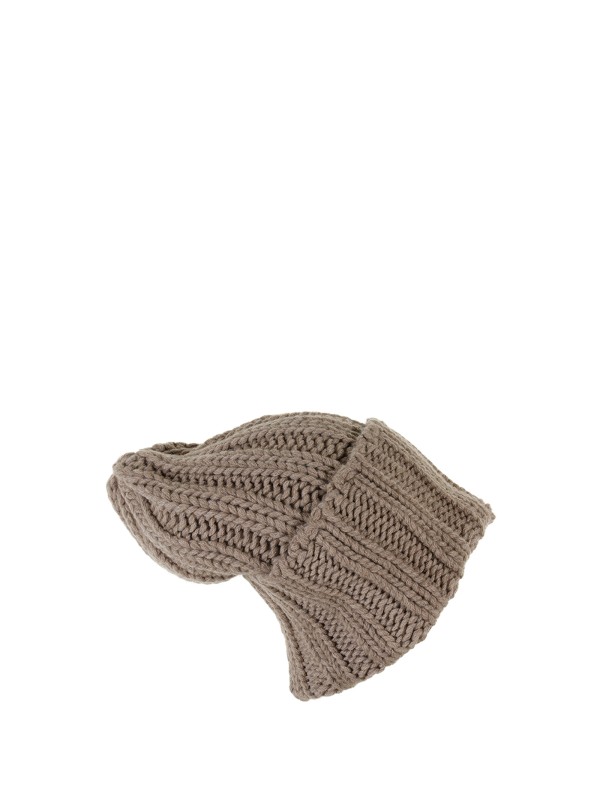 Dove gray cashmere hat