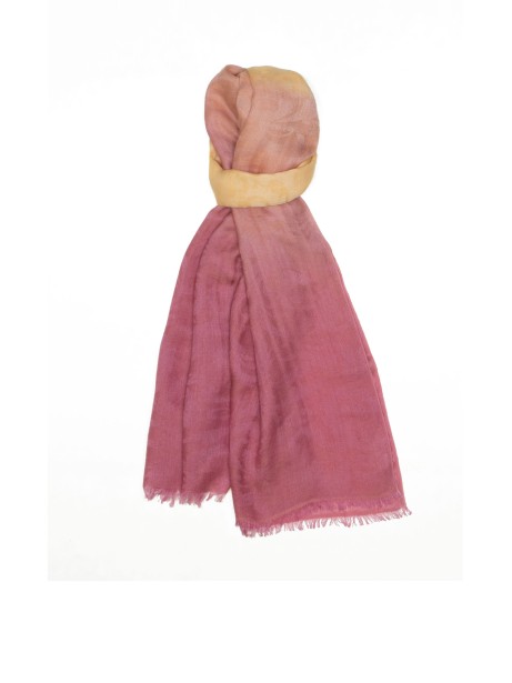 Gradient two-tone scarf