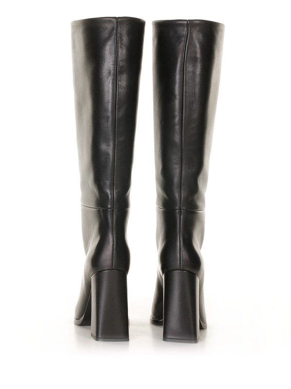 Nicole Bonnet black leather boots