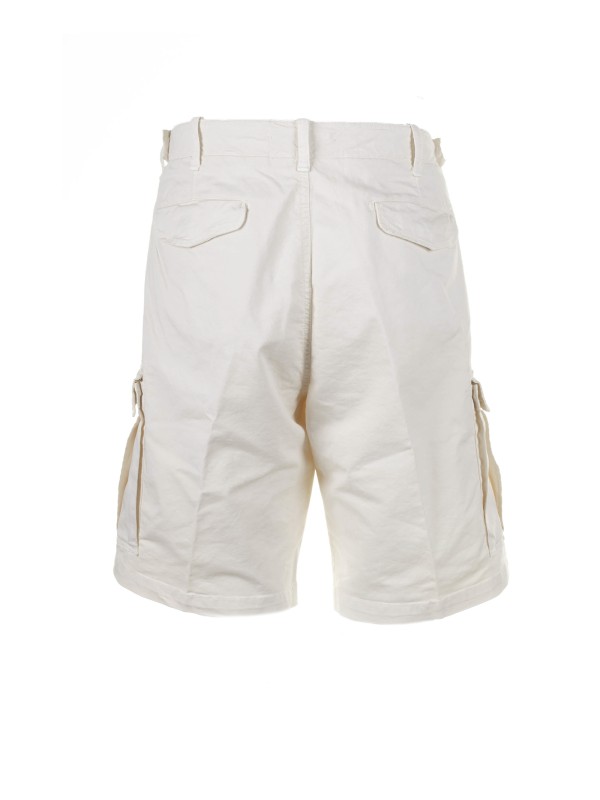 Cream men's Bermuda shorts