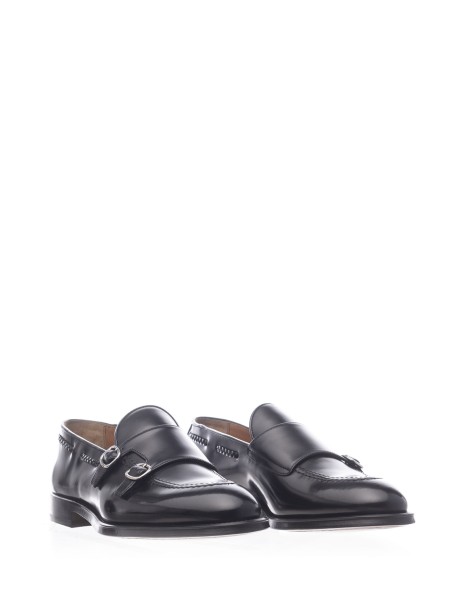 Double buckle leather loafer 2