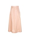 Long wide skirt with pleats