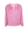 Blusa a maniche lunghe e scollo a V