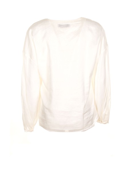Long-sleeved V-neck blouse 2