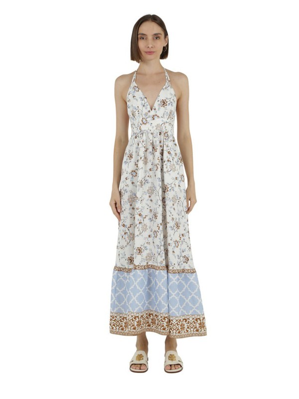 Long dress with open back