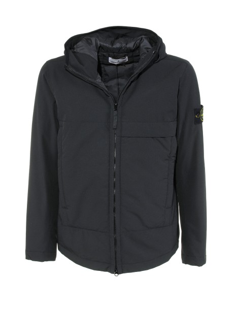 Jacket with zip and hood