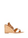 Ales sandal with raffia wedge