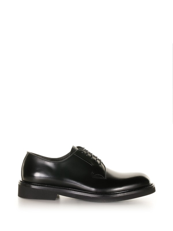 Derby black in smooth leather Derby black in smooth leather