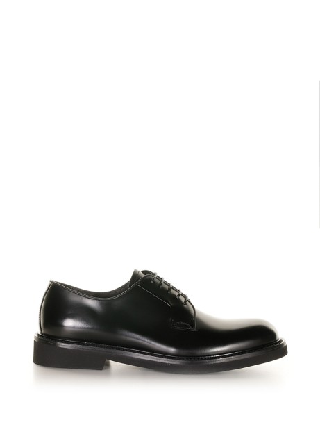 Derby black in smooth leather Derby black in smooth leather