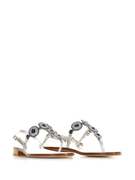 Flip flop sandal with rhinestones 2