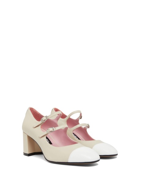 Cinturino bianco beige in pelle
