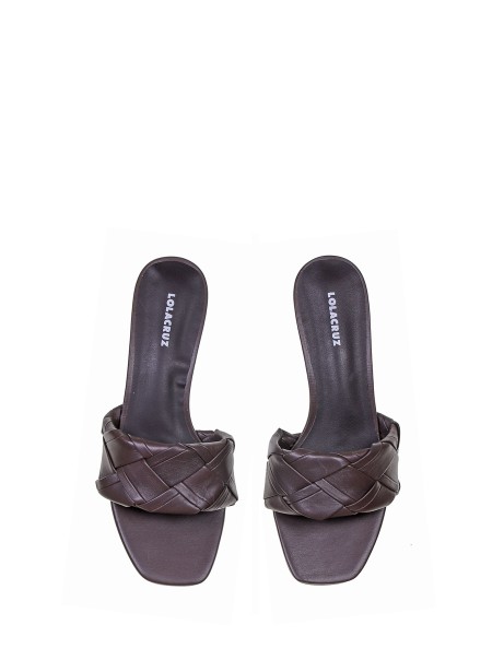 Sandal Braided In Brown Colored