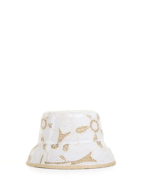 Lizette raffia bucket hat