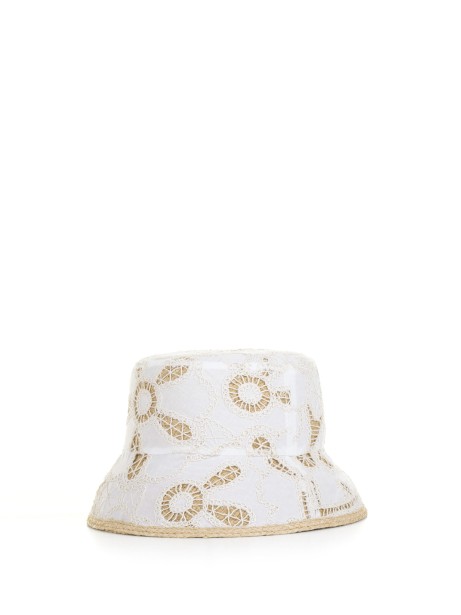 Lizette raffia bucket hat