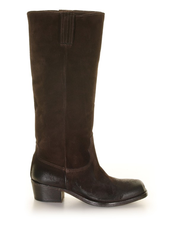 Brown suede high boot Brown suede high boot