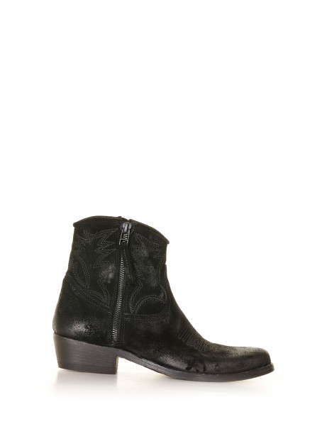 Stivaletto texano low nero Stivaletto texano low nero