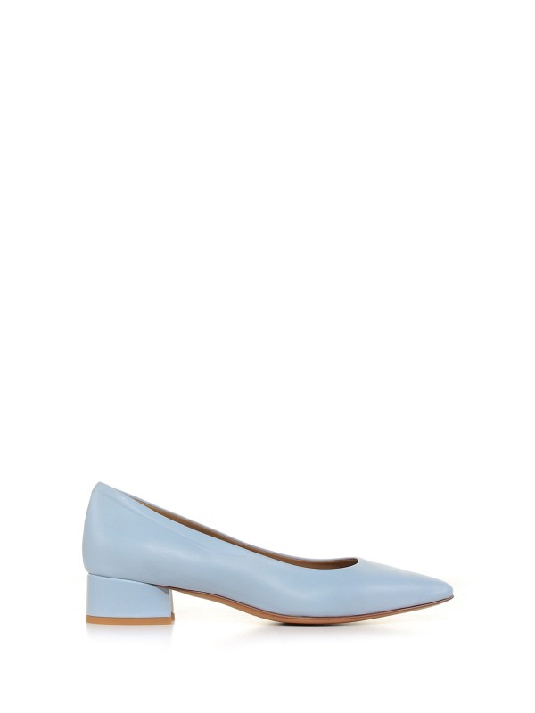 Decolletè in pelle azzurra Decolletè in pelle azzurra