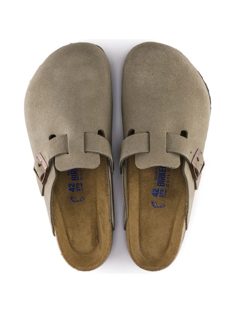 Sabot Boston tortora in suede