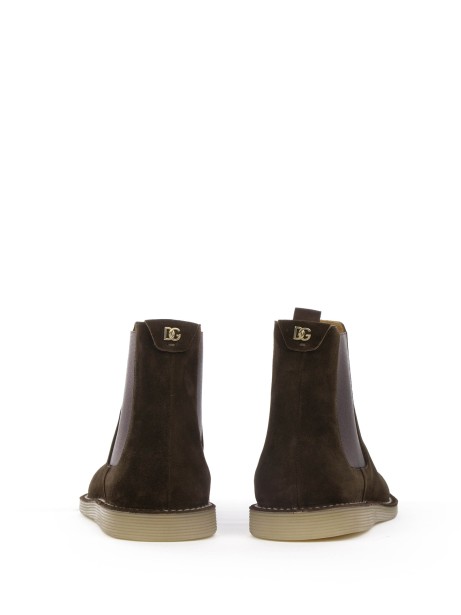 Beatles in dark brown suede