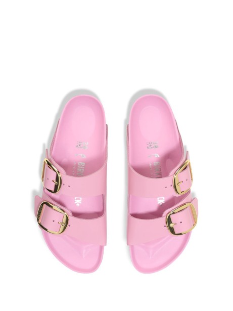 Arizona Big Buckle pink leather slipper