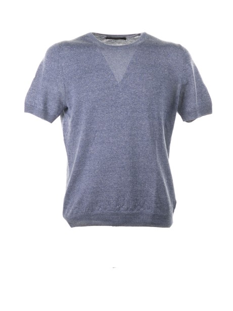 Lightweight knit crew neck T-shirt