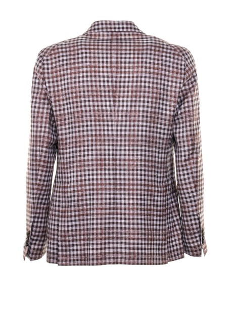 Giacca monopetto motivo a quadri 2