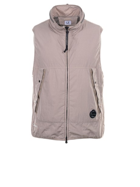 Gilet in nylon con zip