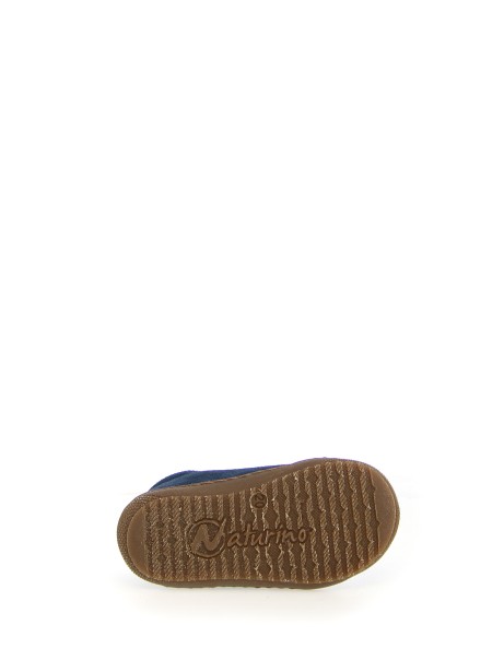 First steps shoes in blue suede with strap