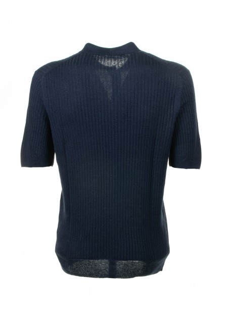 Polo a maniche corte blu navy