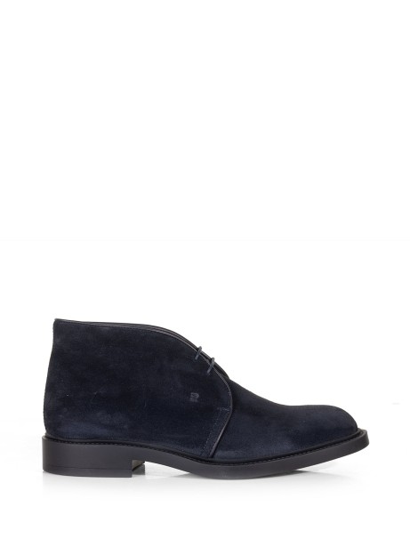 Ankle boot in navy blue suede Ankle boot in navy blue suede
