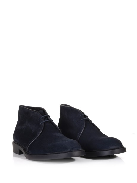 Ankle boot in navy blue suede 2