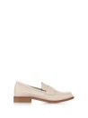 Loafer in white cream leather